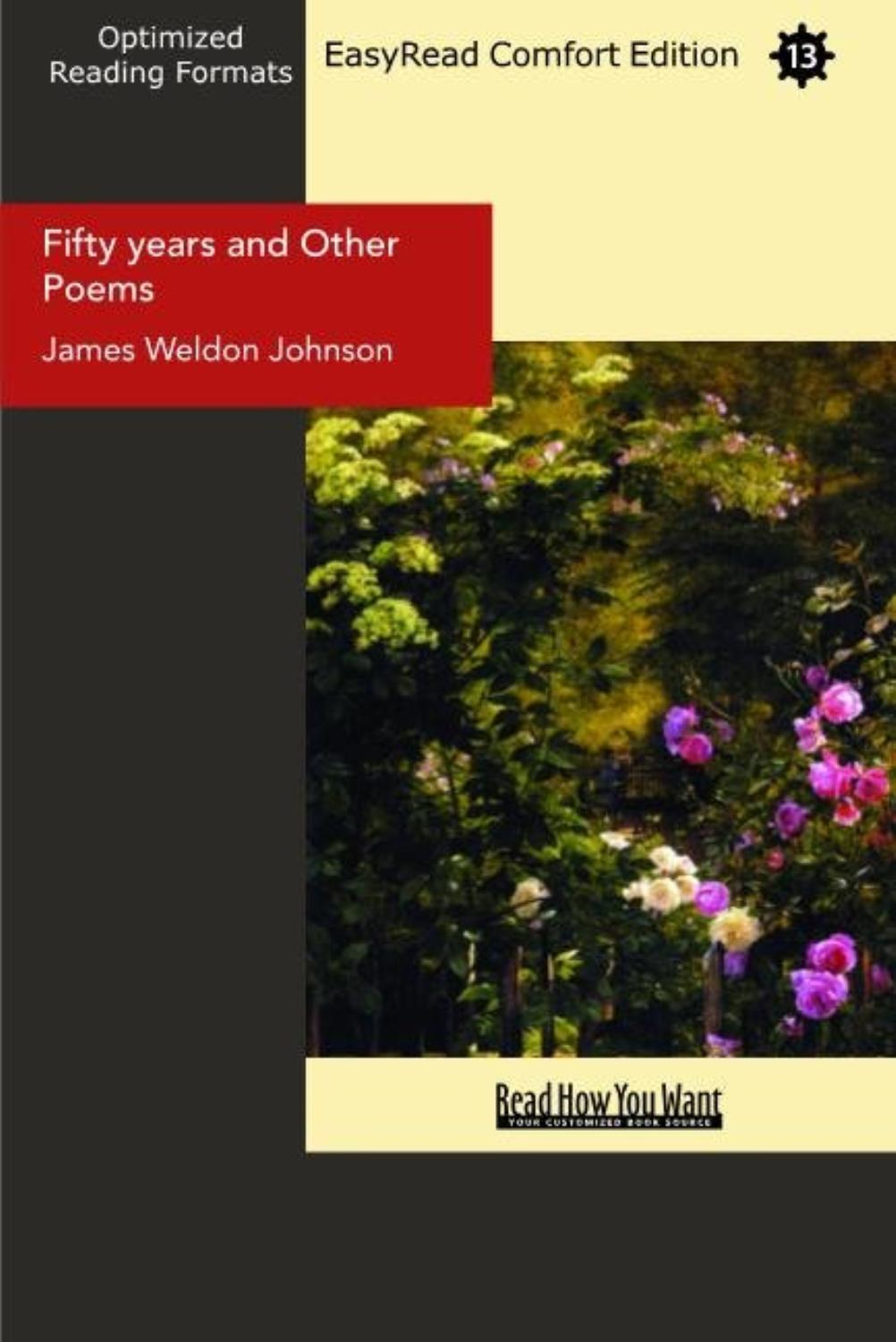 Cover of Fifty Years and Other Poems