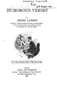Cover of Humorous Verses