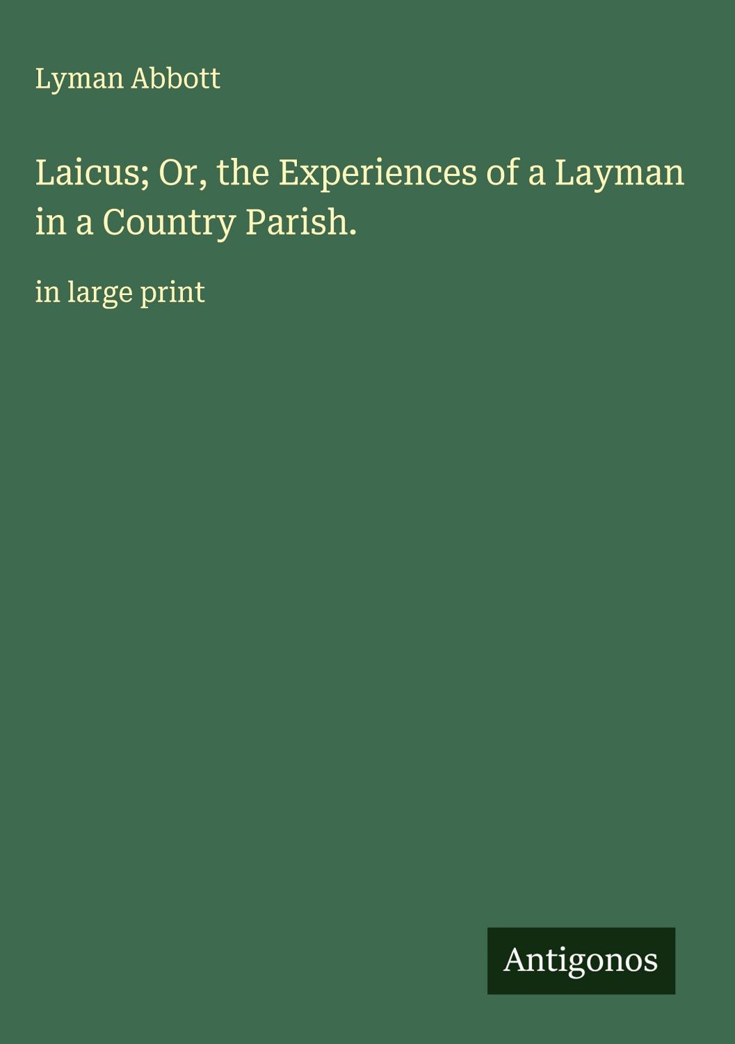 Cover of Laicus
