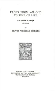 Cover of Pages From An Old Volume Of Life