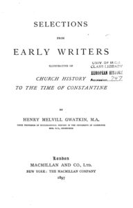 Cover of Selections from Early Writers