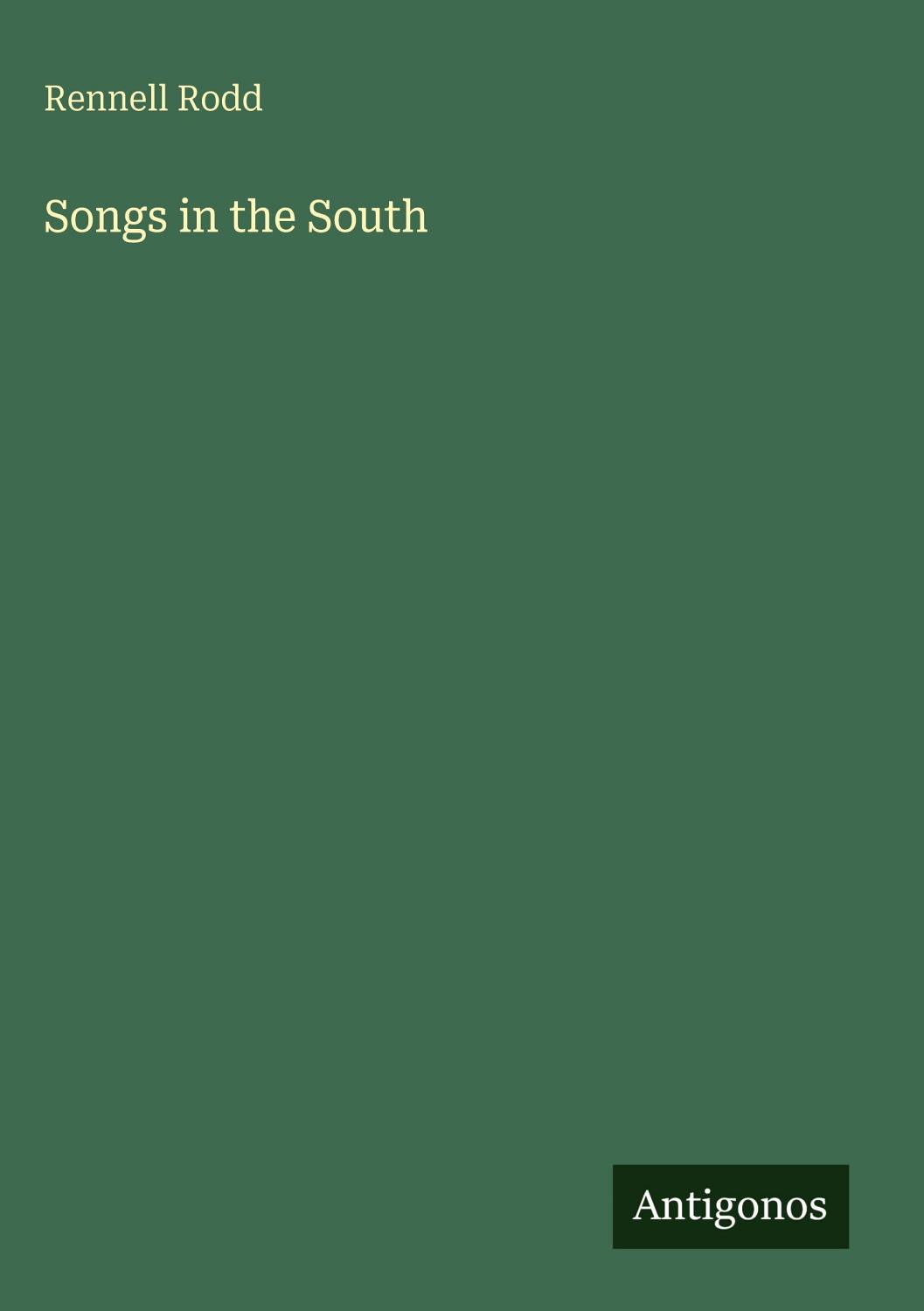 Cover of Songs In The South