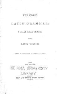 Cover of The Comic Latin Grammar