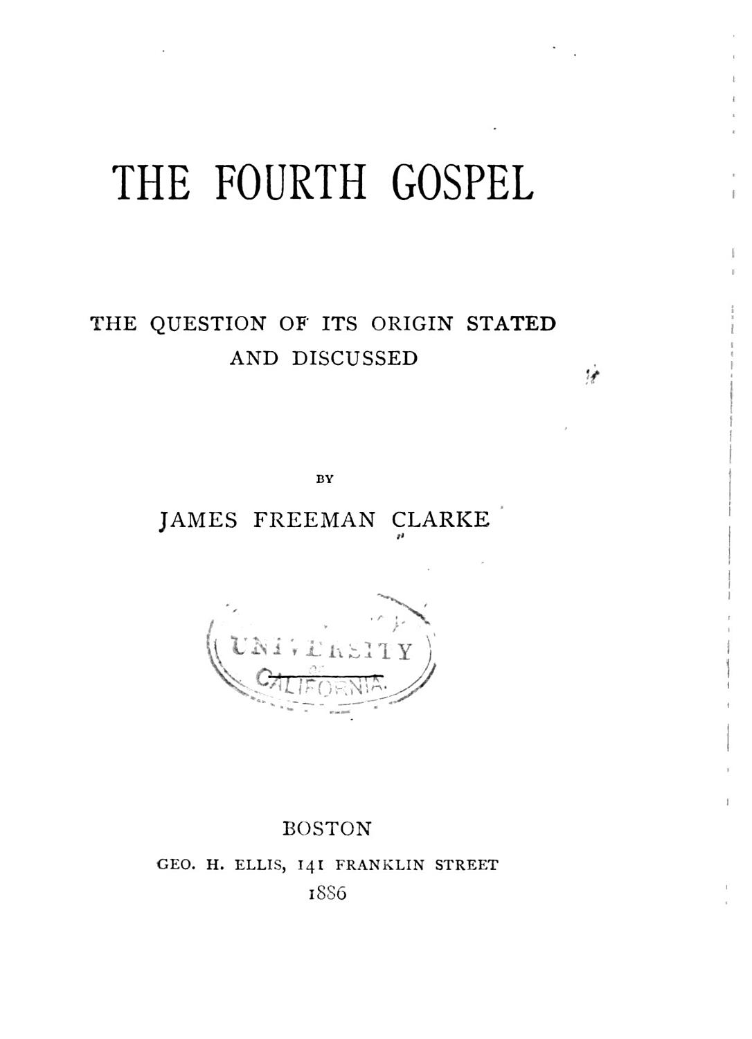 Cover of The Fourth Gospel