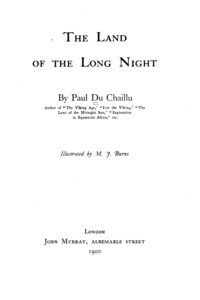 Cover of The Land of the Long Night