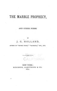 Cover of The Marble Prophecy