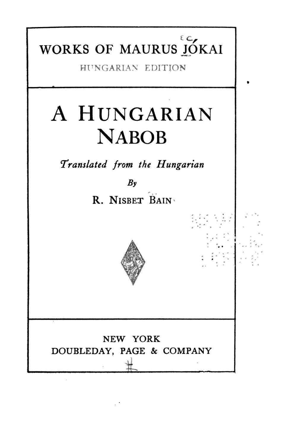 A Hungarian Nabob Pg20978