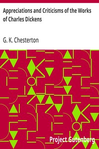 Appreciations And Criticisms Of The Works Of Charles Dickens Pg22362
