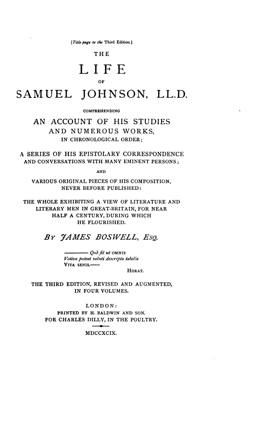 Boswells Life Of Johnson Pg1564