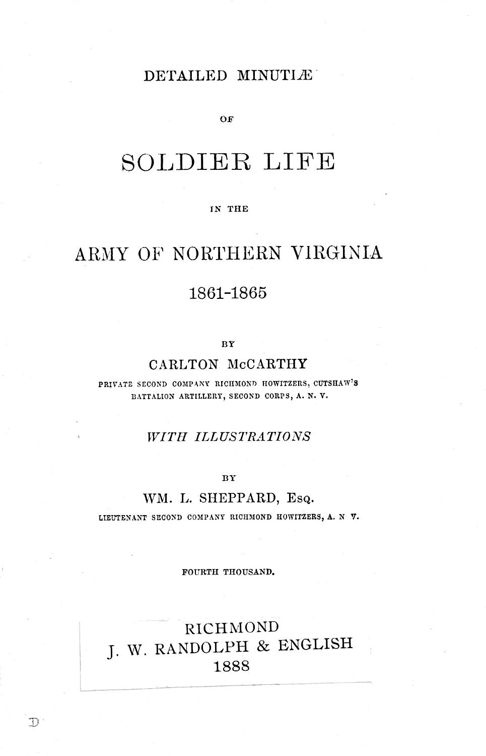 Detailed Minutiae Of Soldier Life In The Army Of Northern Virginia 1861 1865 Pg25603