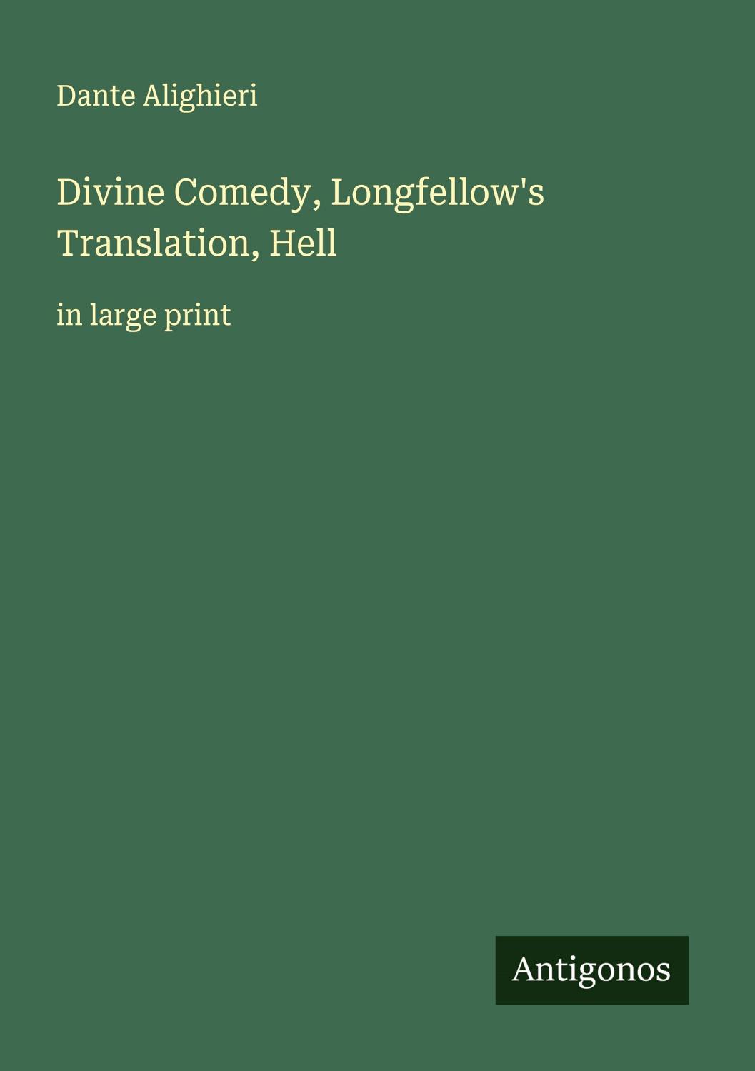 Divine Comedy Longfellows Translation Hell Pg1001