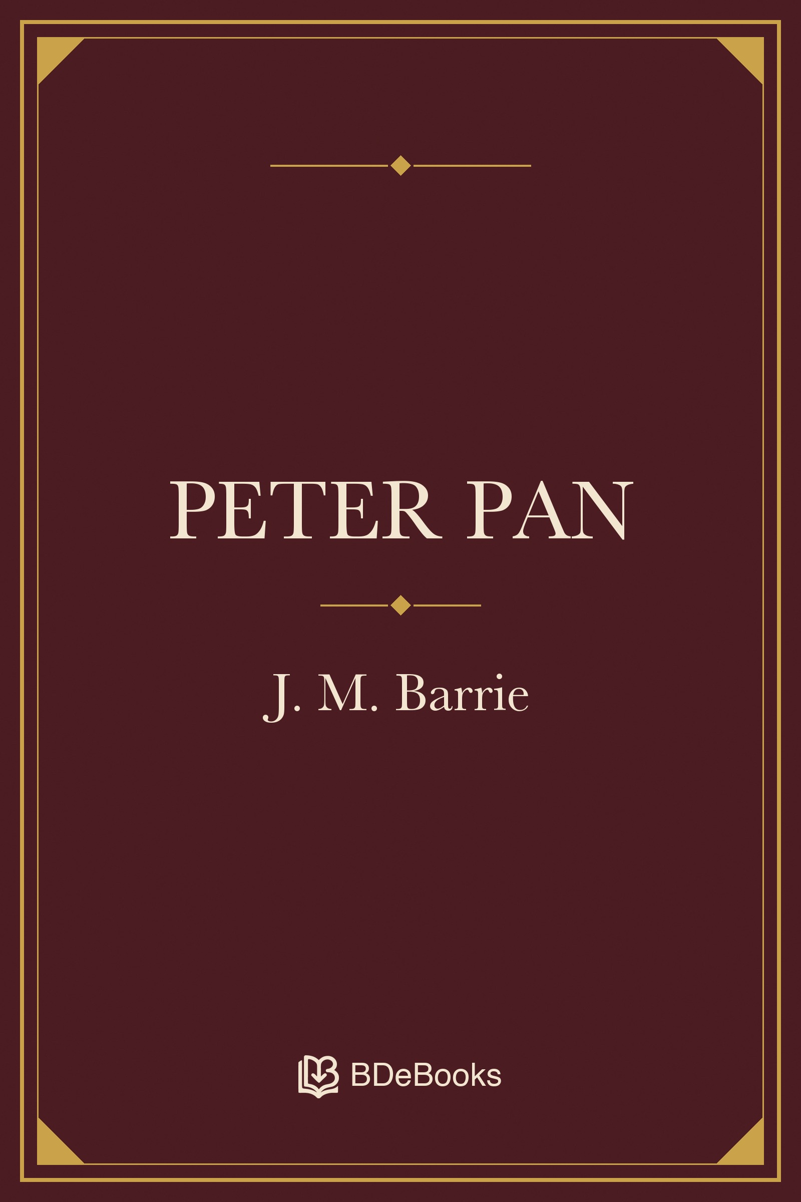 Peter Pan. Original BDeBooks cover.