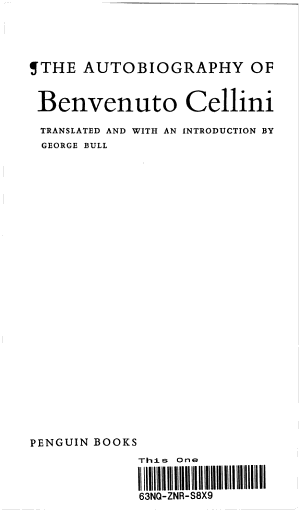 The Autobiography Of Benvenuto Cellini Pg4028