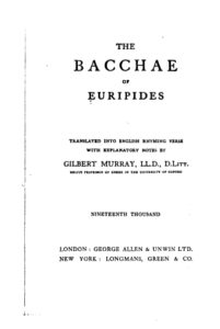 The Bacchae Pg35173