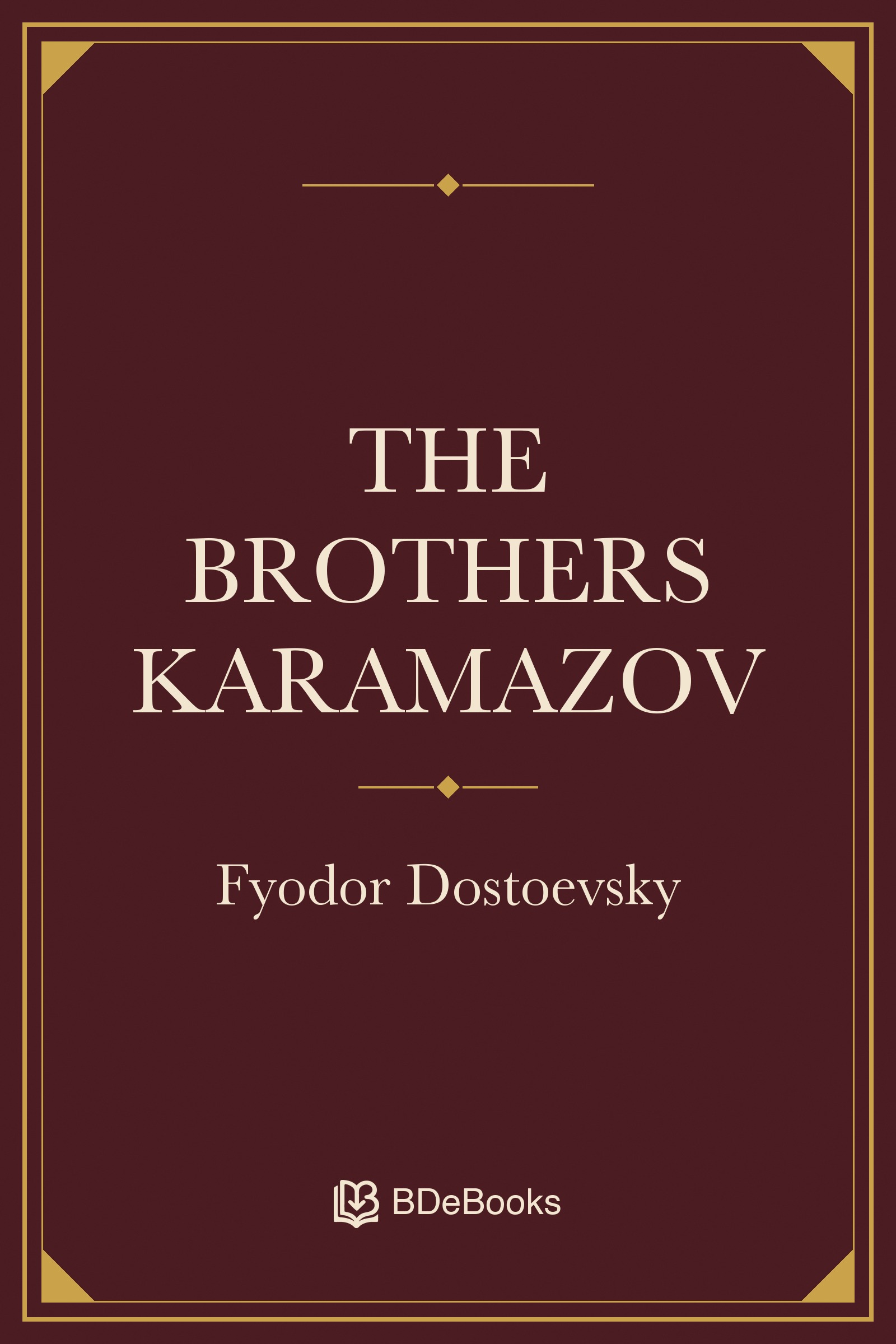 The Brothers Karamazov. Original BDeBooks cover.
