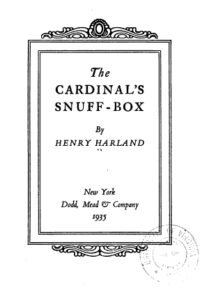 The Cardinals Snuff Box Pg5610