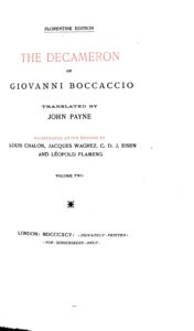 The Decameron Of Giovanni Boccaccio Pg23700