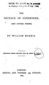 The Defence Of Guenevere And Other Poems Pg22650