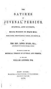 The Satires Of Juvenal Persius Sulpicia And Lucilius Pg50657
