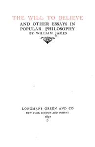 The Will To Believe And Other Essays In Popular Philosophy Pg26659