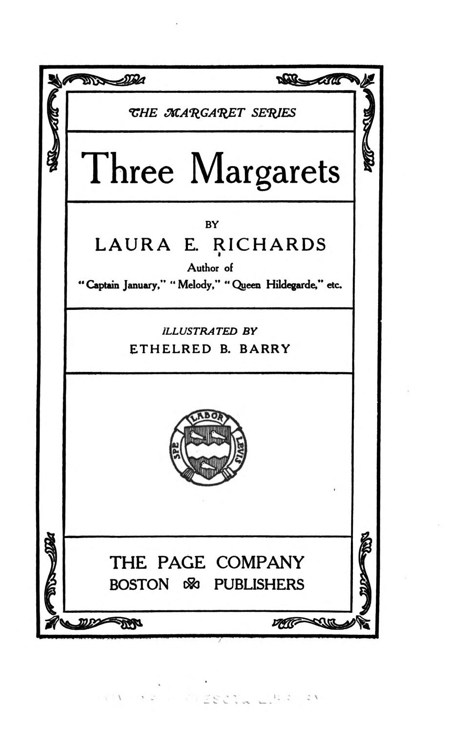 Three Margarets Pg22293