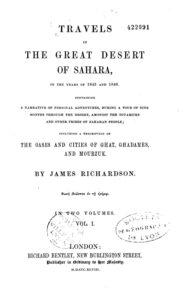 Travels In The Great Desert Of Sahara In The Years Of 1845 And 1846 Pg22094