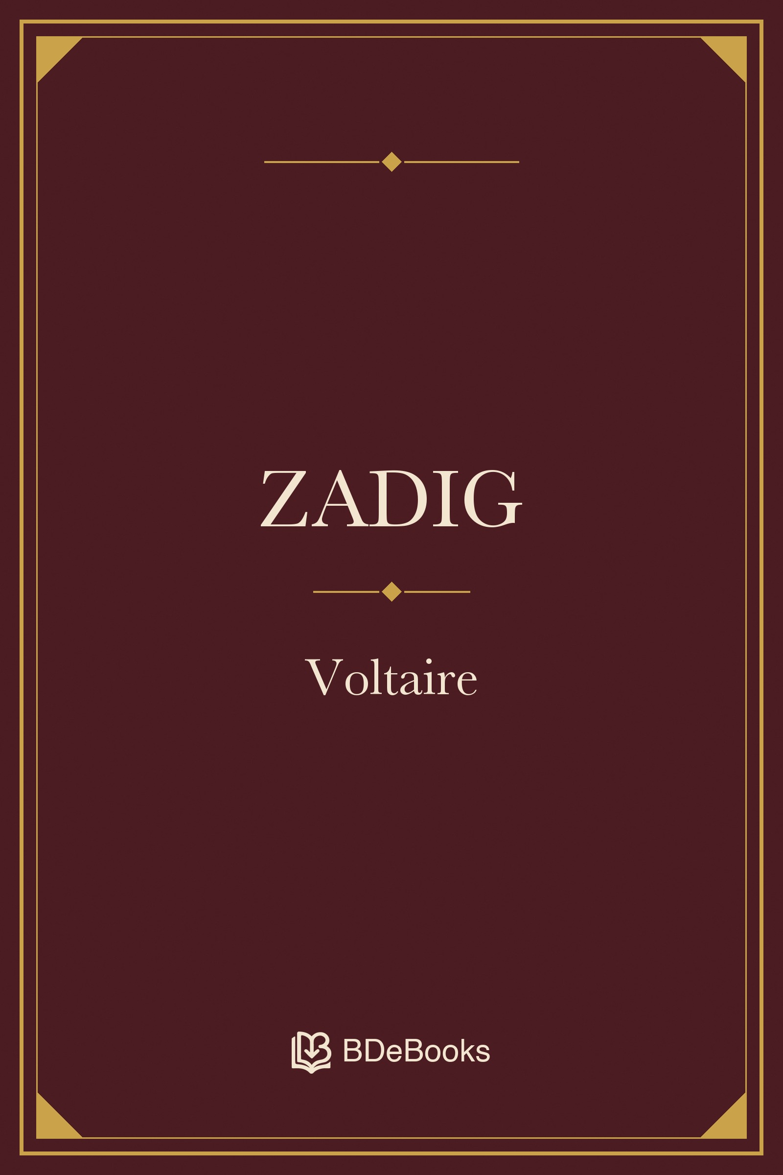 Zadig. Original BDeBooks cover.