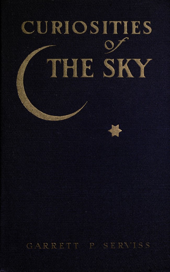 Curiosities of the Sky by Garrett Putman Serviss, book cover