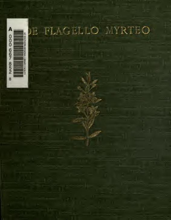 De Flagello Myrteo by Richard Garnett, book cover