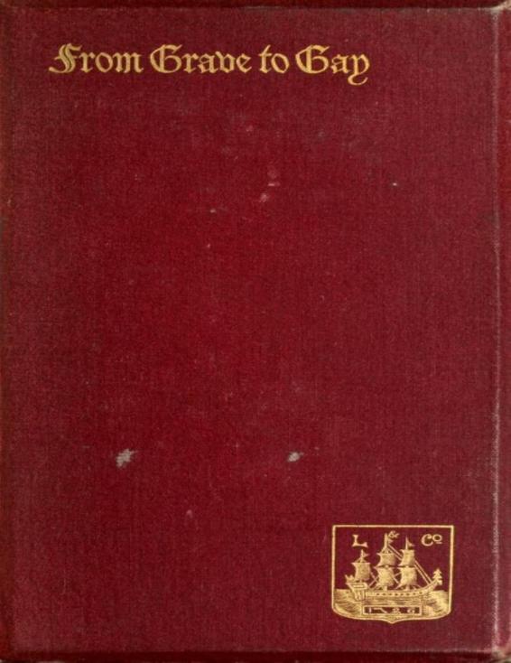 From Grave to Gay by H. Cholmondeley-Pennell, book cover