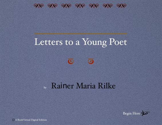 Letters to a Young Poet by Rainer Maria Rilke, book cover