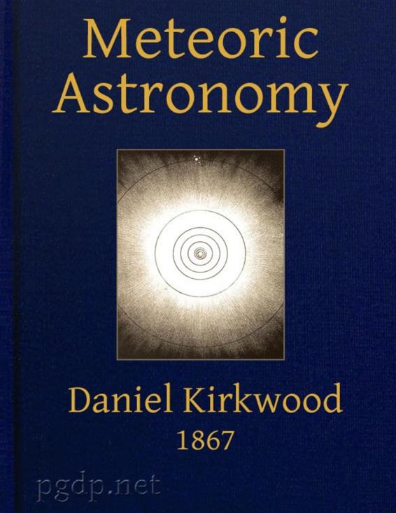 Meteoric Astronomy by Daniel Kirkwood, book cover