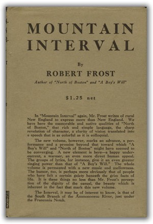 Mountain Interval by Robert Frost, book cover