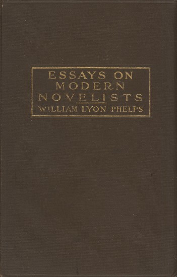 Essays on Modern Novelists by William Lyon Phelps, book cover