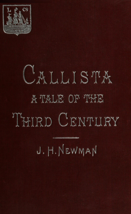 Callista by John Henry Newman, book cover
