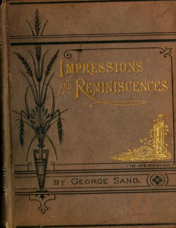 Impressions and Reminiscences by George Sand, book cover