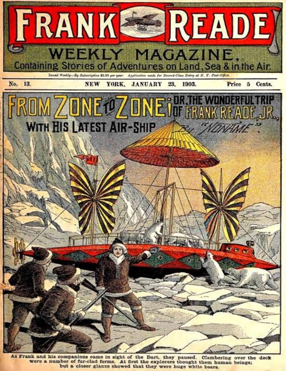 From Zone to Zone by Luis Senarens, book cover