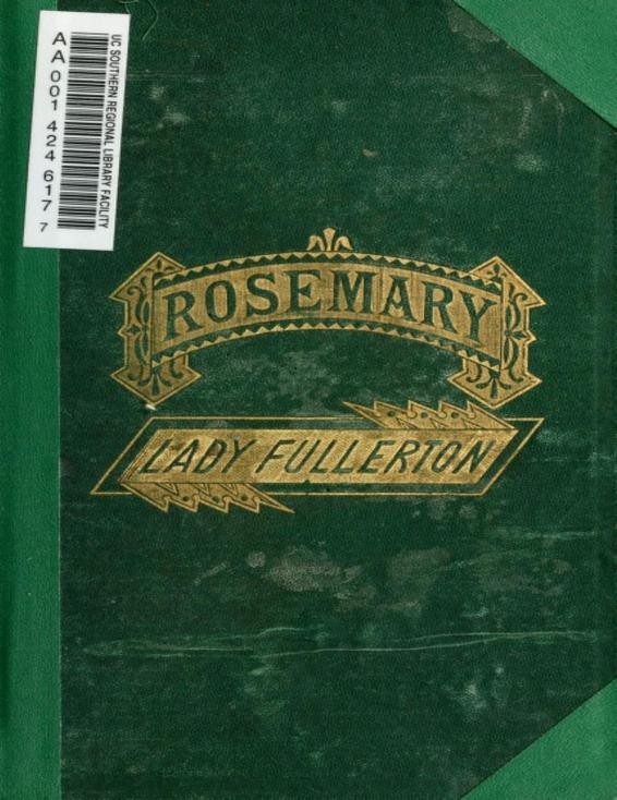 Rosemary; A Tale of the Fire of London by Lady Georgiana Fullerton, book cover