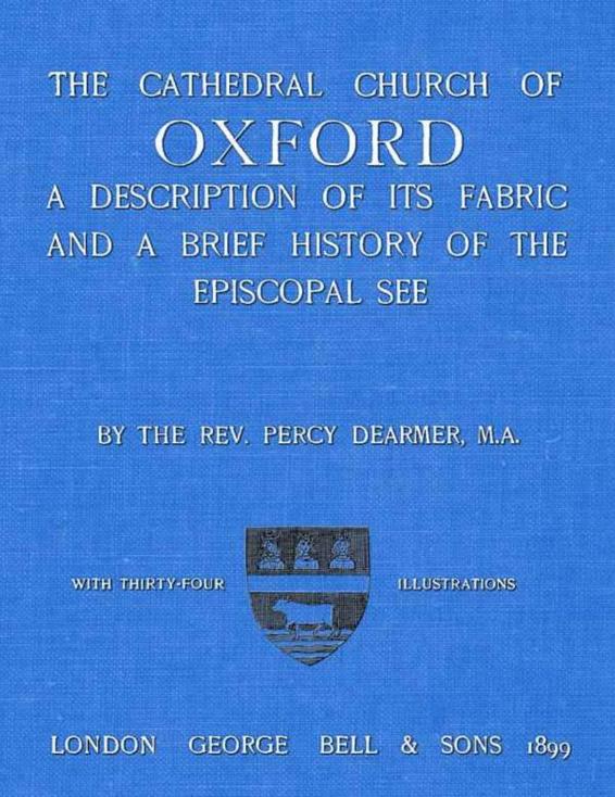 The Cathedral Church of Oxford by Percy Dearmer, book cover