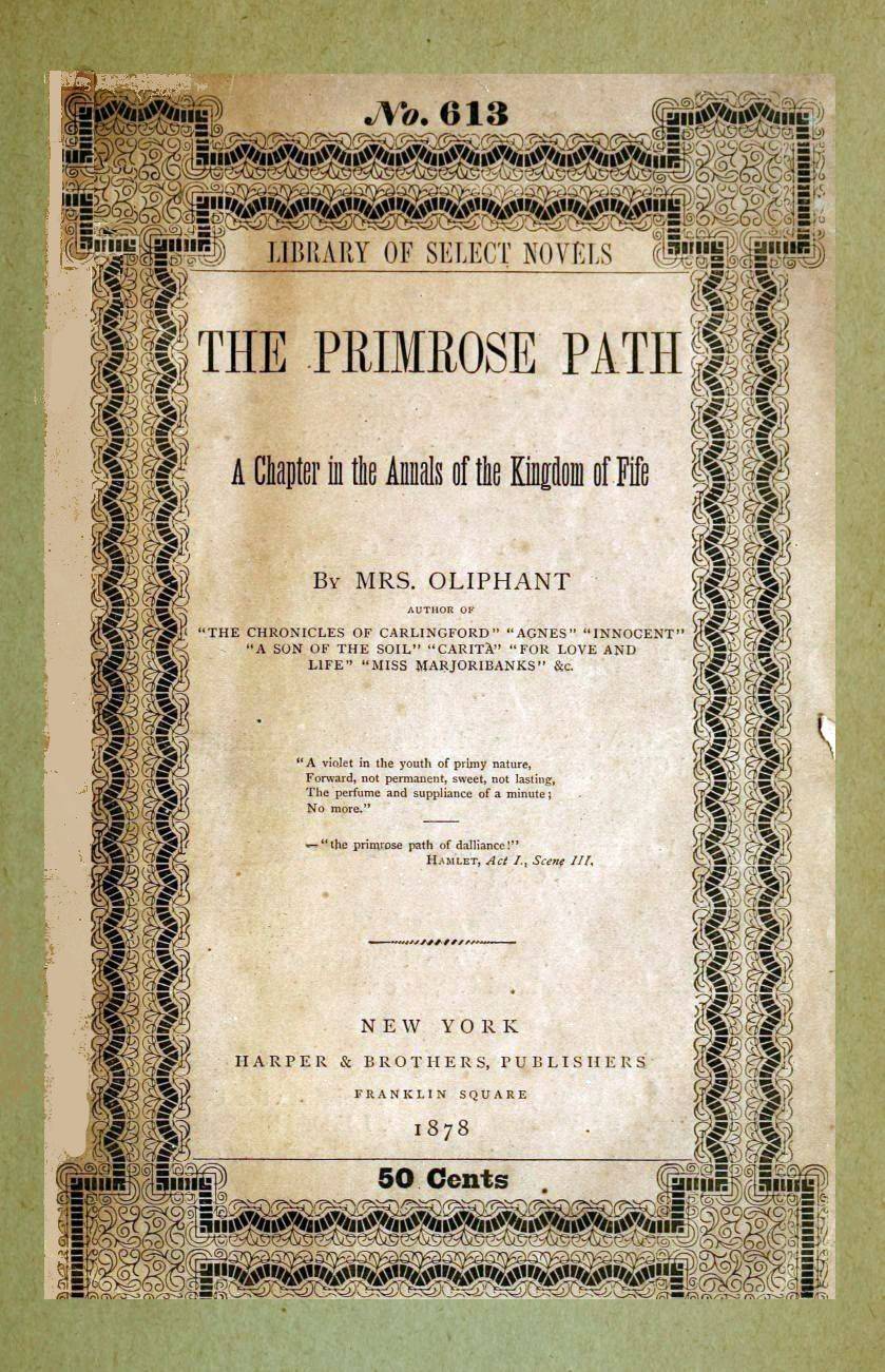 The Primrose Path by Margaret Oliphant, book cover