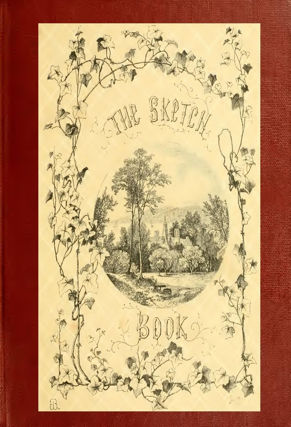 The Sketch-Book of Geoffrey Crayon by Washington Irving, book cover