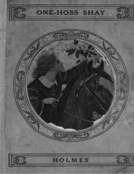 The Wonderful One-Hoss Shay by Oliver Wendell Holmes Sr., book cover