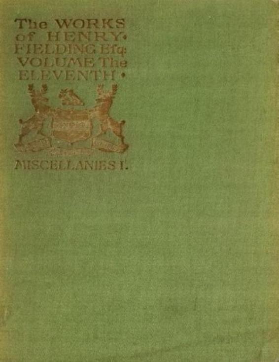 The Works of Henry Fielding by Henry Fielding, book cover
