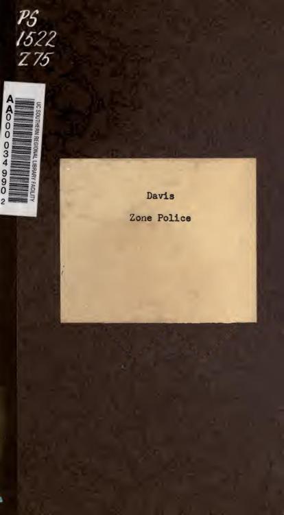 The Zone police by Richard Harding Davis, book cover