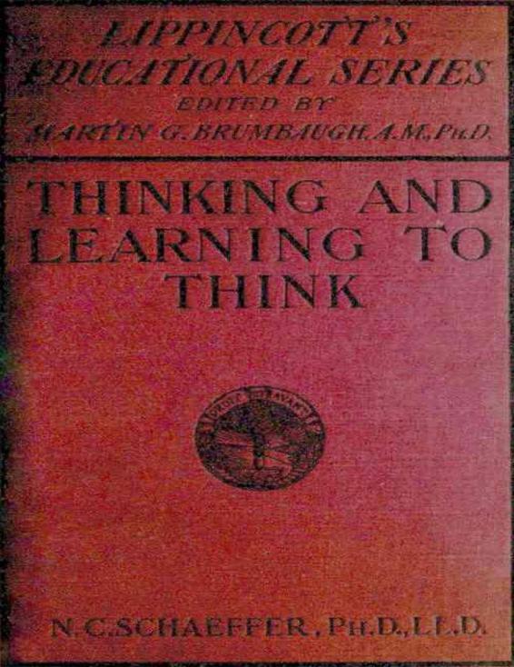 Thinking and Learning to Think by Nathan C. Schaeffer, book cover