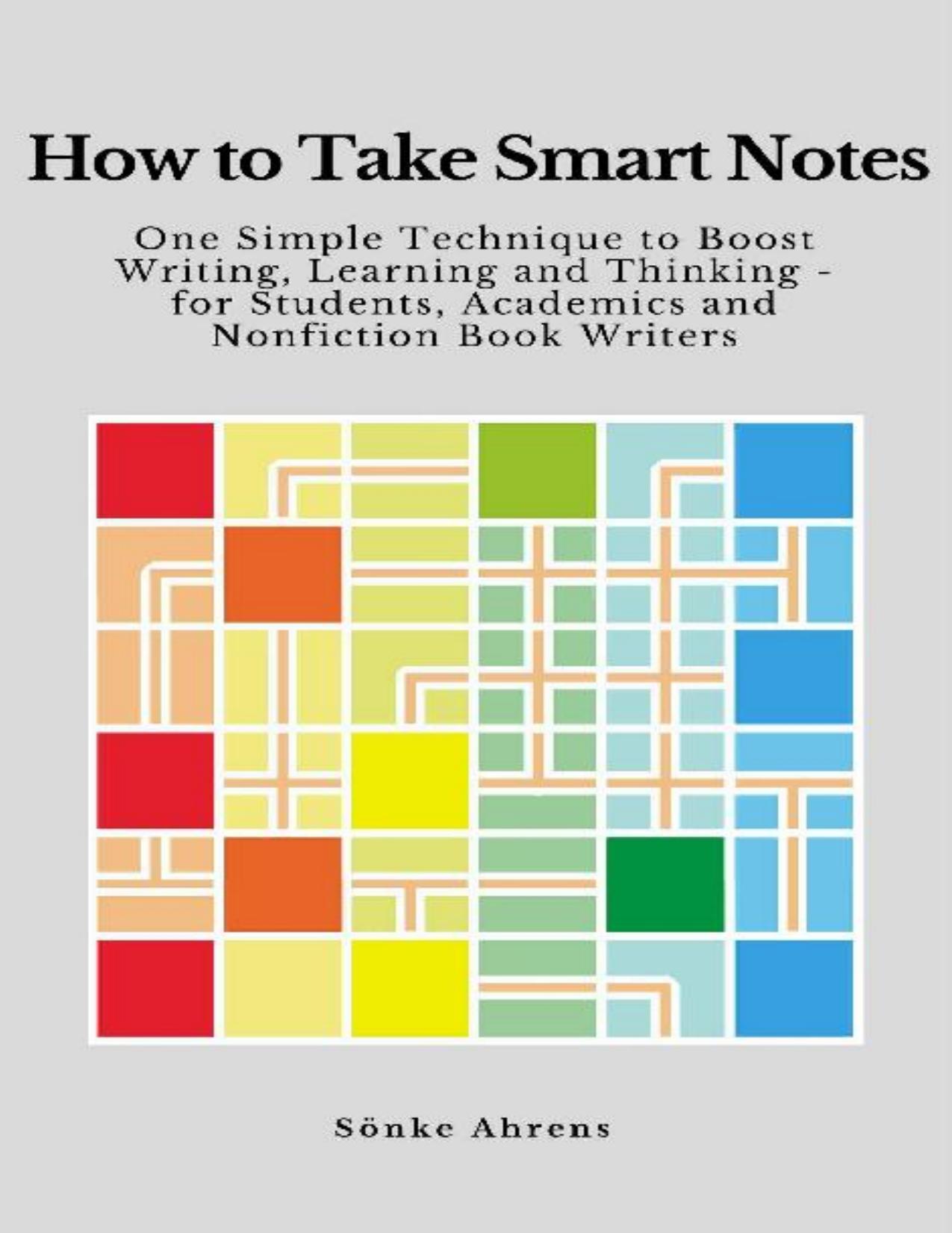 How to Take Smart Notes