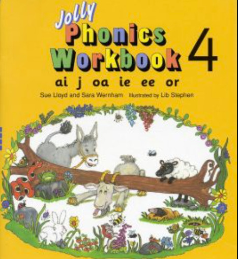 Jolly Phonics Activity Book 4ai, J, OA, Ie, Ee, or