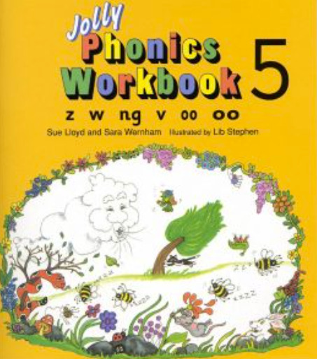 Jolly Phonics Activity Book 5z, W, Ng, V, Oo, Oo