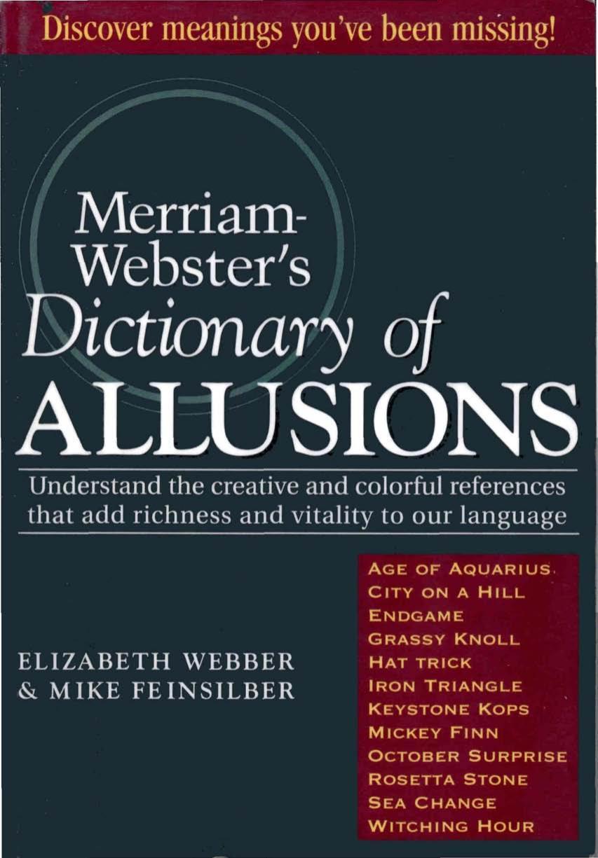 Merriam-Webster's Dictionary of Allusions