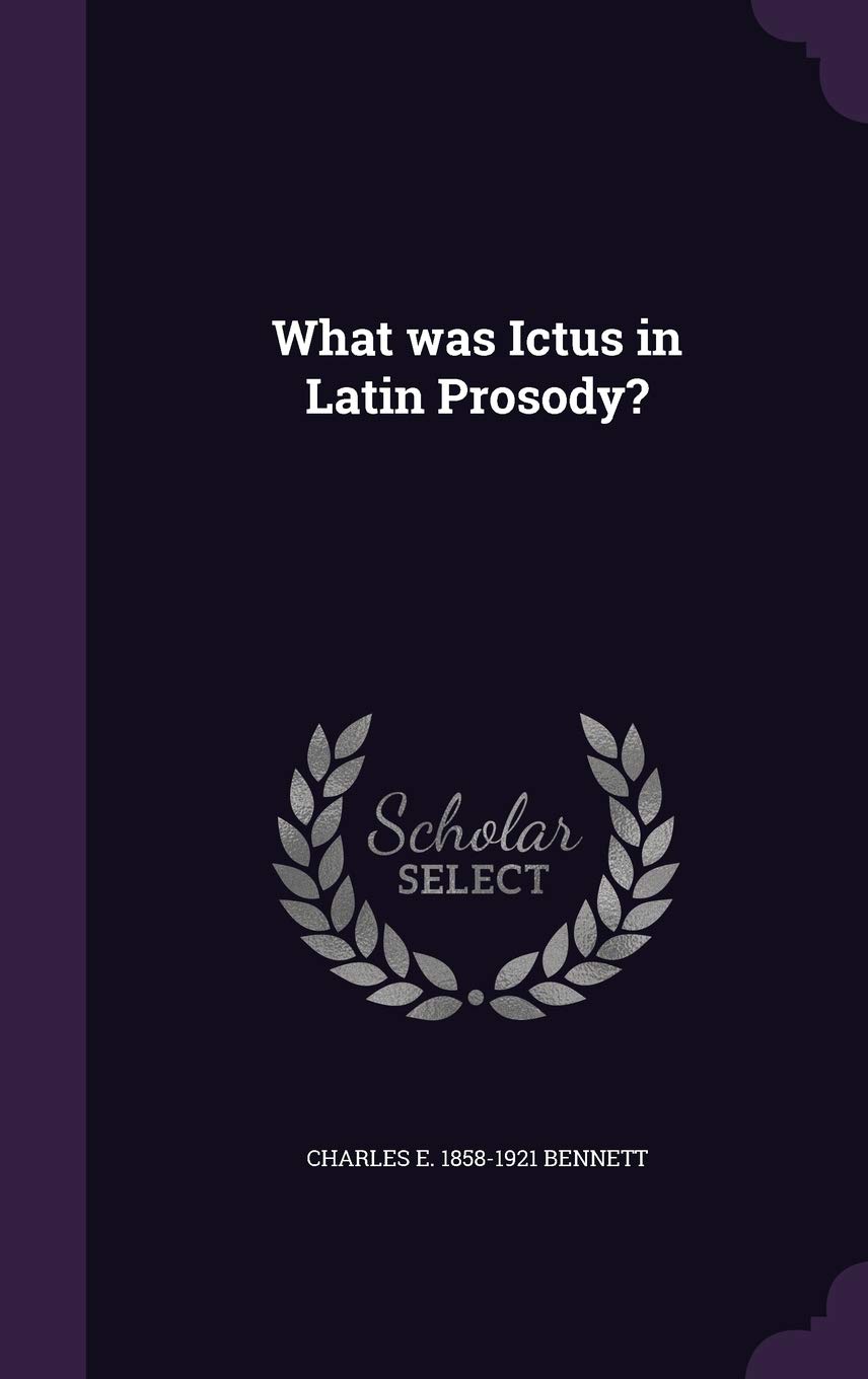 What Was Ictus in Latin Prosody?